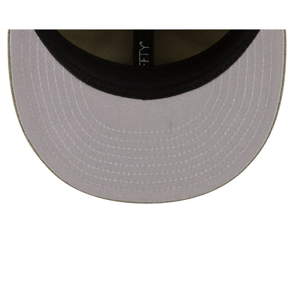 New Era Cap Herringbone New Olive Retro Crown 59FIFTY Fitted Hat