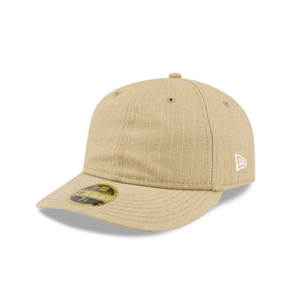 New Era Cap Herringbone Tan Retro Crown 59FIFTY Fitted Hat