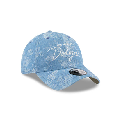 Los Angeles Dodgers Blue Leaves Casual Classic Adjustable Hat