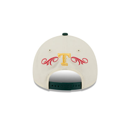Texas Rangers Cinco de Mayo Chrome White 9FORTY A-Frame Snapback Hat