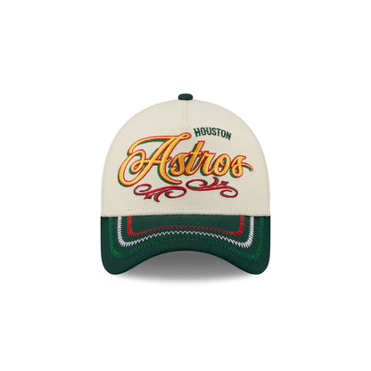 Houston Astros Cinco de Mayo Chrome White 9FORTY A-Frame Snapback Hat