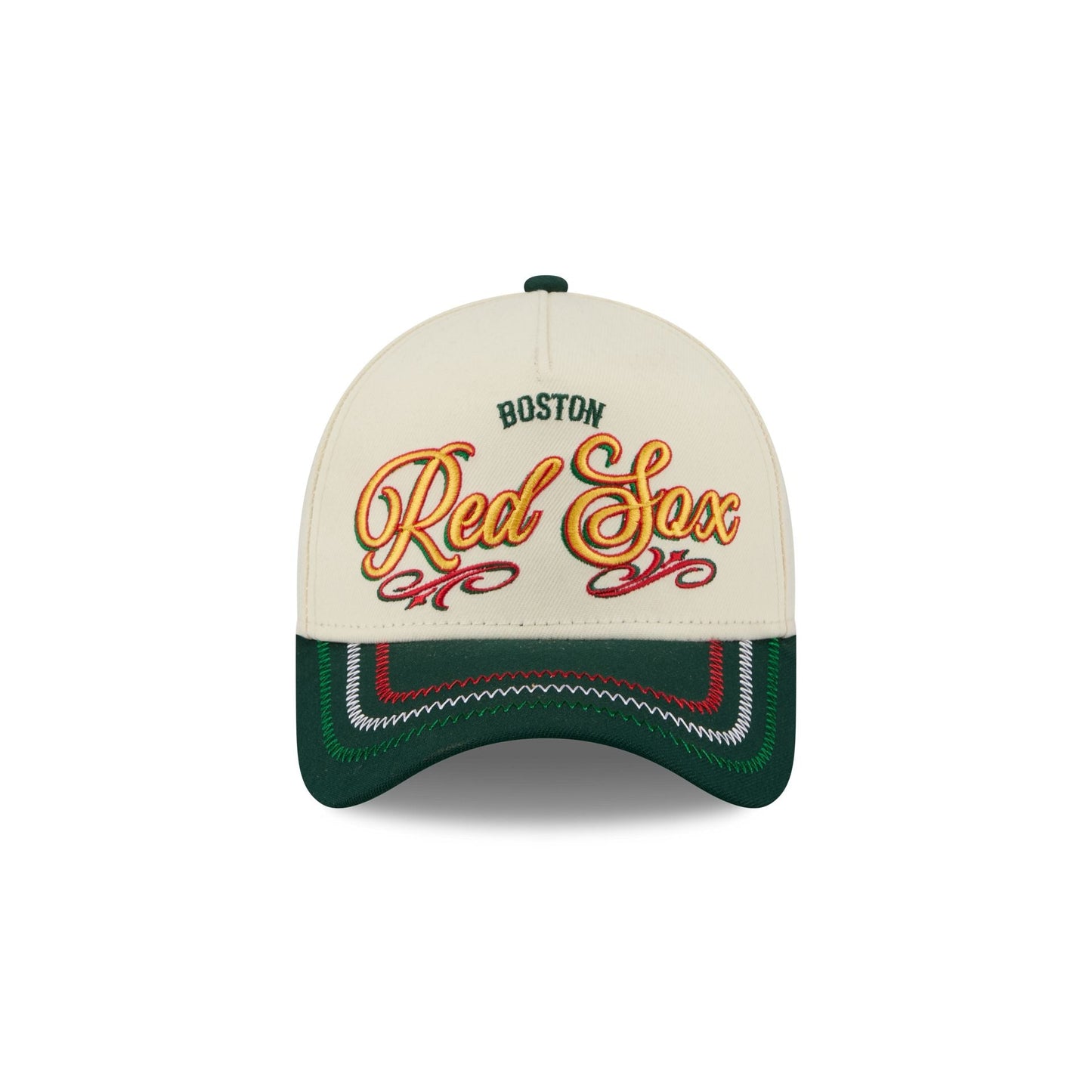 Boston Red Sox Cinco de Mayo Chrome White 9FORTY A-Frame Snapback Hat