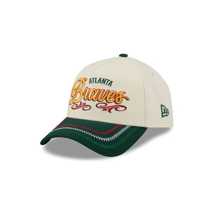 Atlanta Braves Cinco de Mayo Chrome White 9FORTY A-Frame Snapback Hat