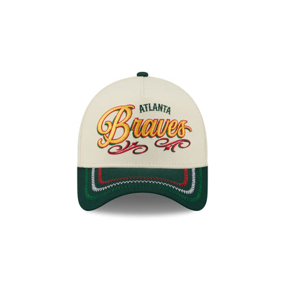 Atlanta Braves Cinco de Mayo Chrome White 9FORTY A-Frame Snapback Hat