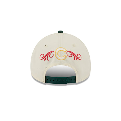 Chicago Cubs Cinco de Mayo Chrome White 9FORTY A-Frame Snapback Hat