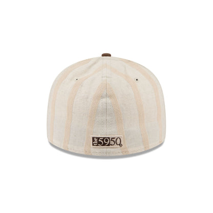 New Era Cap Striped Cotton Low Profile 59FIFTY Fitted Hat