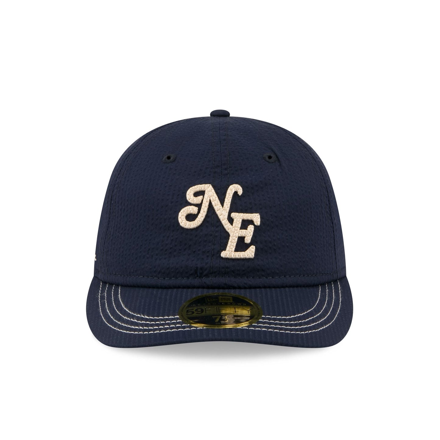 New Era Cap Navy Seersucker Retro Crown 59FIFTY Fitted Hat