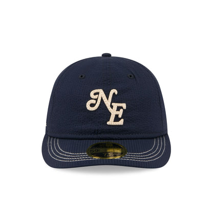 New Era Cap Navy Seersucker Retro Crown 59FIFTY Fitted Hat