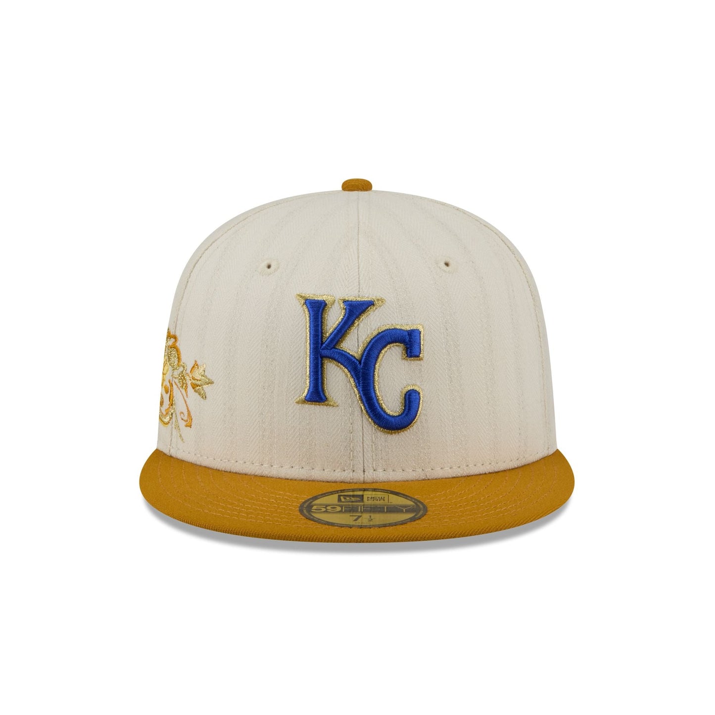 Kansas City Royals Chrome Herringbone 59FIFTY Fitted Hat