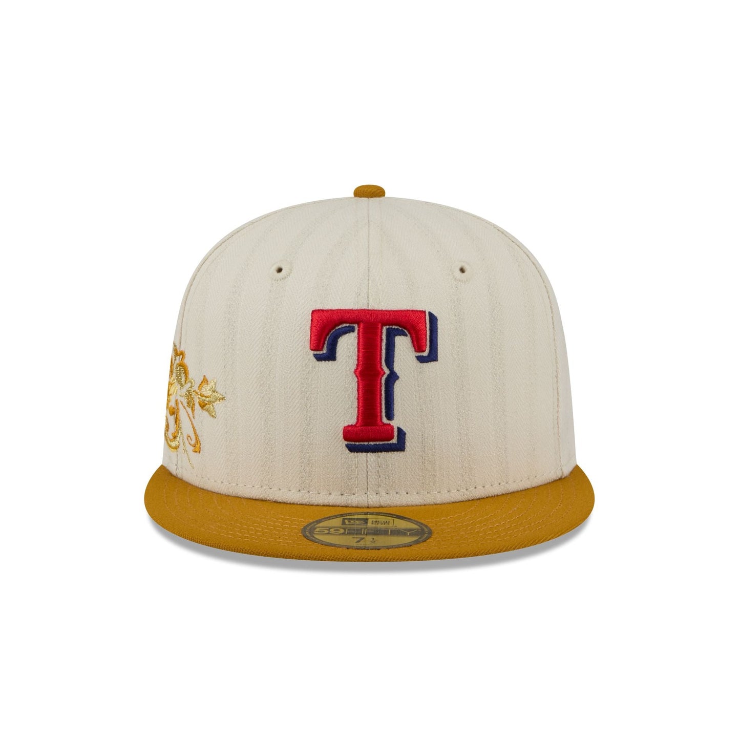 Texas Rangers Chrome Herringbone 59FIFTY Fitted Hat