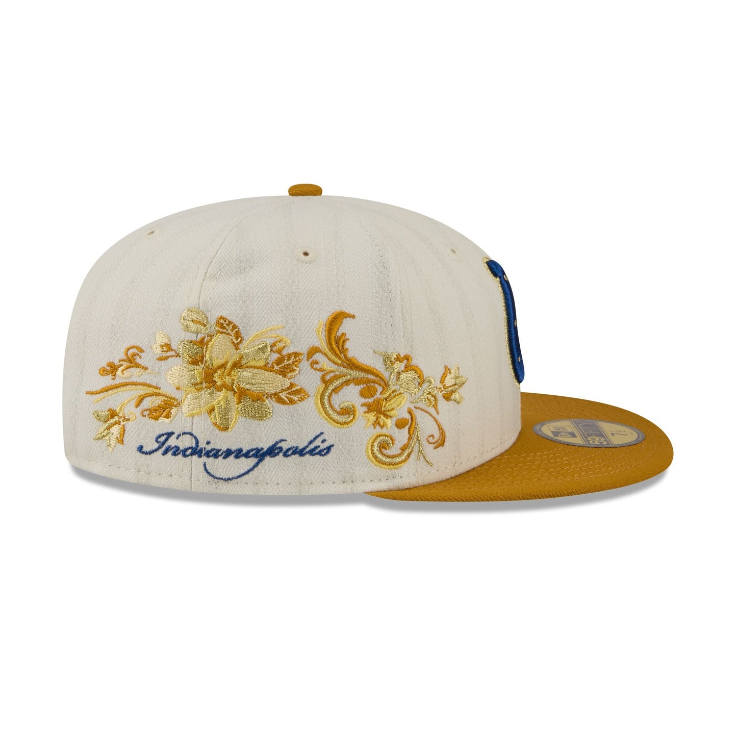 Indianapolis Colts Chrome Herringbone 59FIFTY Fitted Hat