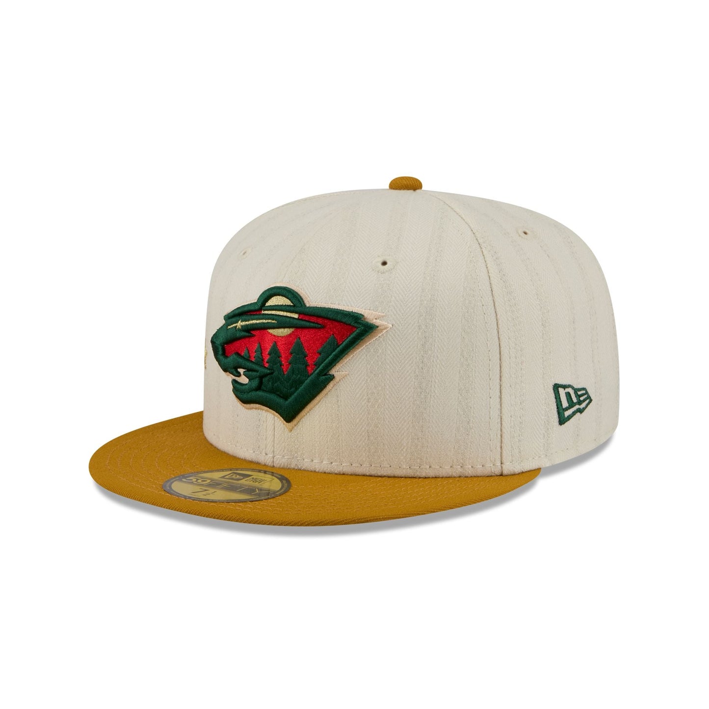 Minnesota Wild Chrome Herringbone 59FIFTY Fitted Hat