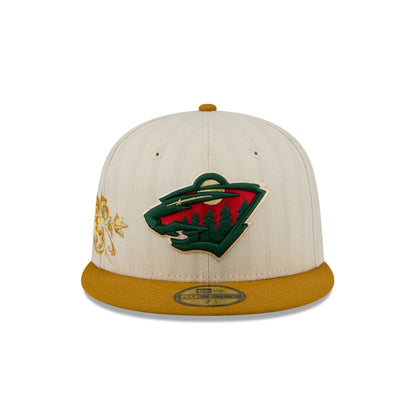 Minnesota Wild Chrome Herringbone 59FIFTY Fitted Hat