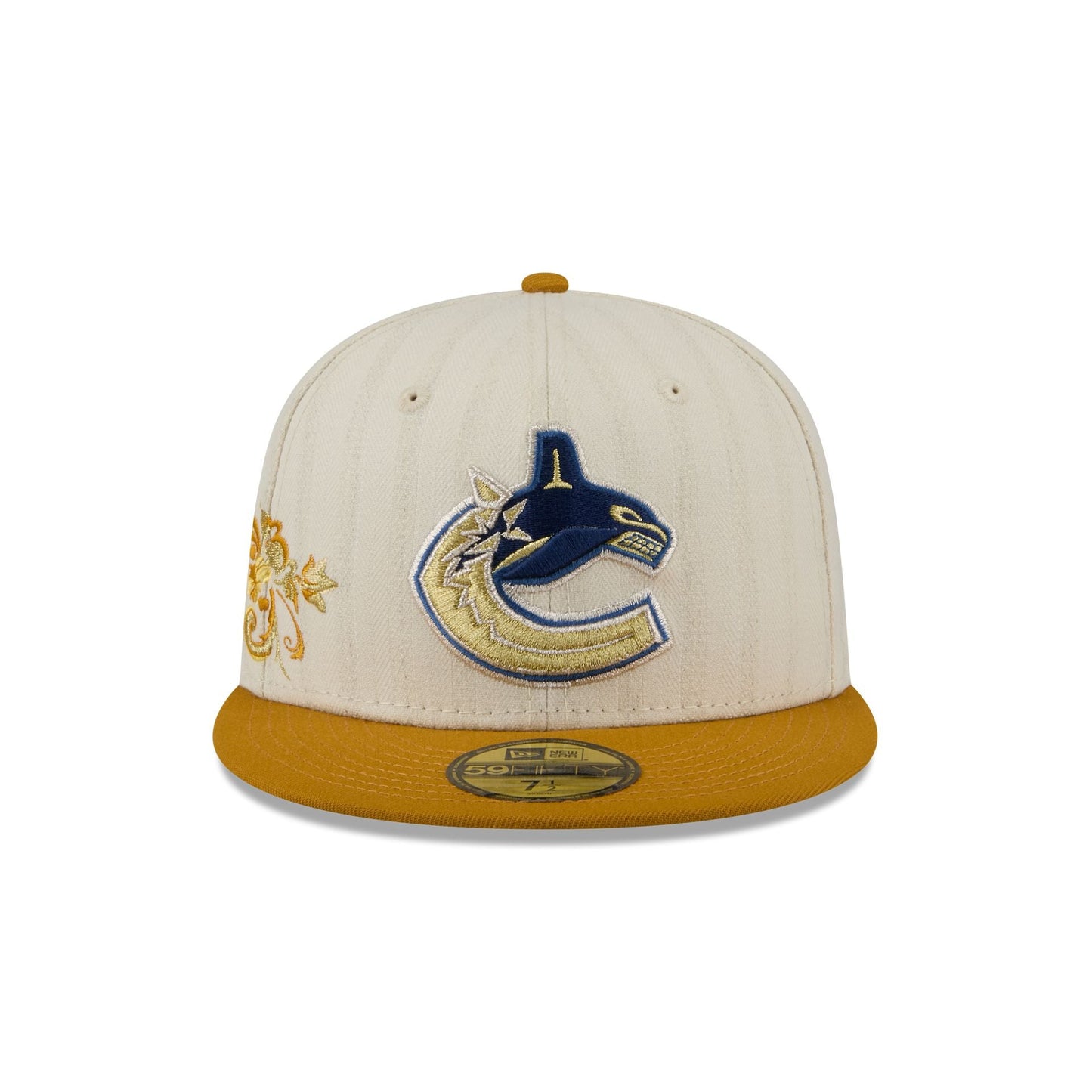 Vancouver Canucks Chrome Herringbone 59FIFTY Fitted Hat