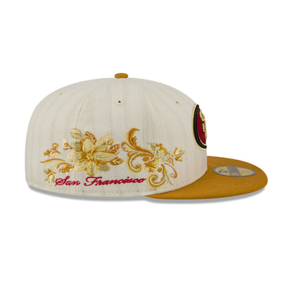 San Francisco 49ers Chrome Herringbone 59FIFTY Fitted Hat