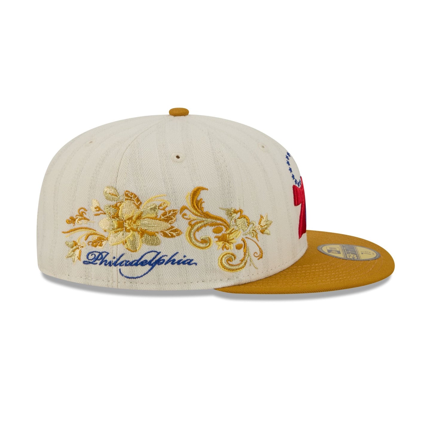 Philadelphia 76ers Chrome Herringbone 59FIFTY Fitted Hat