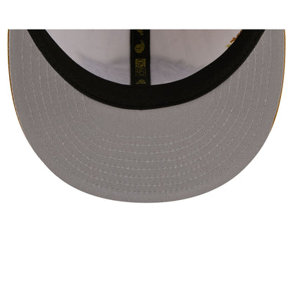 Los Angeles Lakers Chrome Herringbone 59FIFTY Fitted Hat