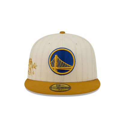 Golden State Warriors Chrome Herringbone 59FIFTY Fitted Hat