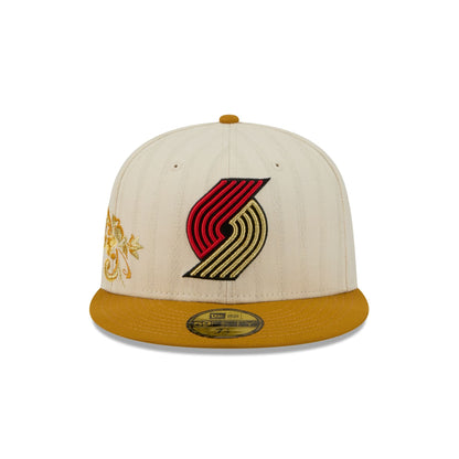 Portland Trail Blazers Chrome Herringbone 59FIFTY Fitted Hat