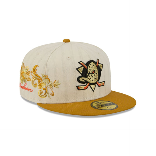 Anaheim Ducks Chrome Herringbone 59FIFTY Fitted Hat