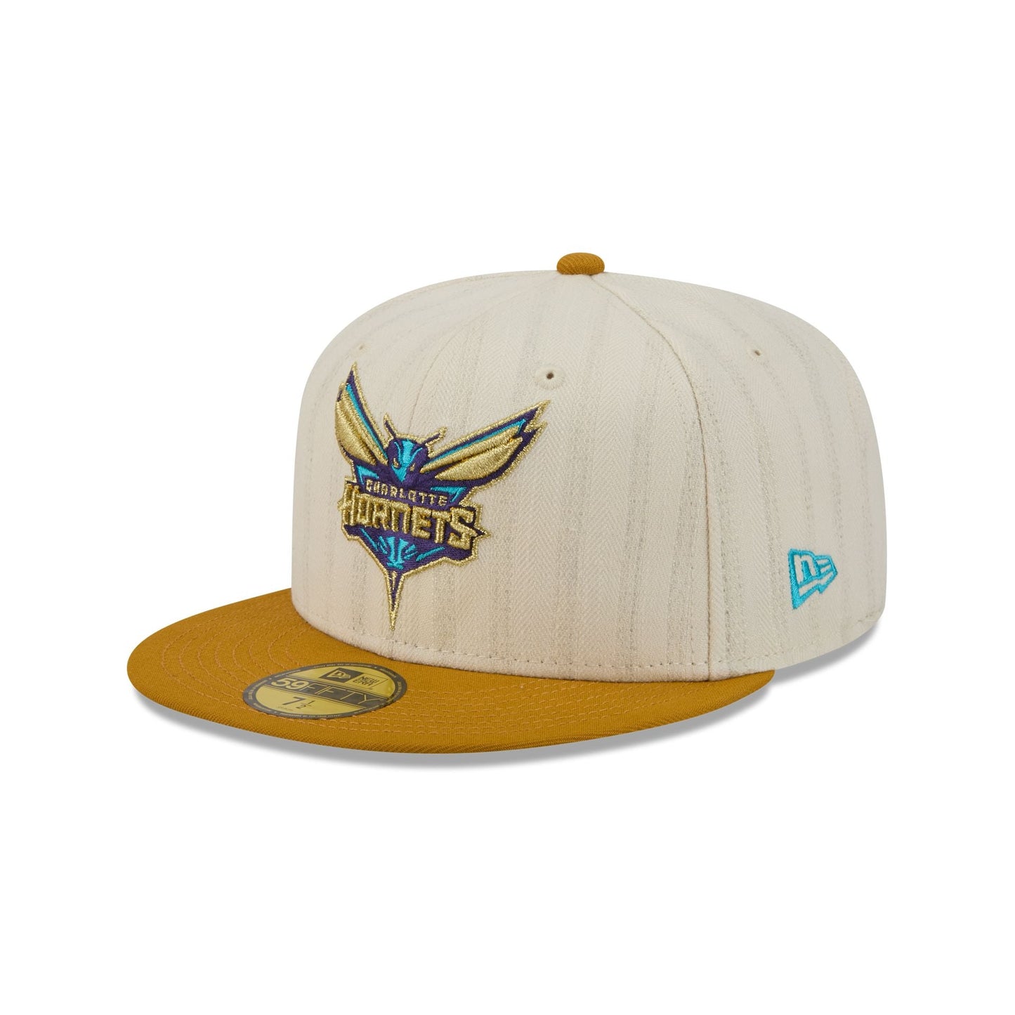 Charlotte Hornets Chrome Herringbone 59FIFTY Fitted Hat