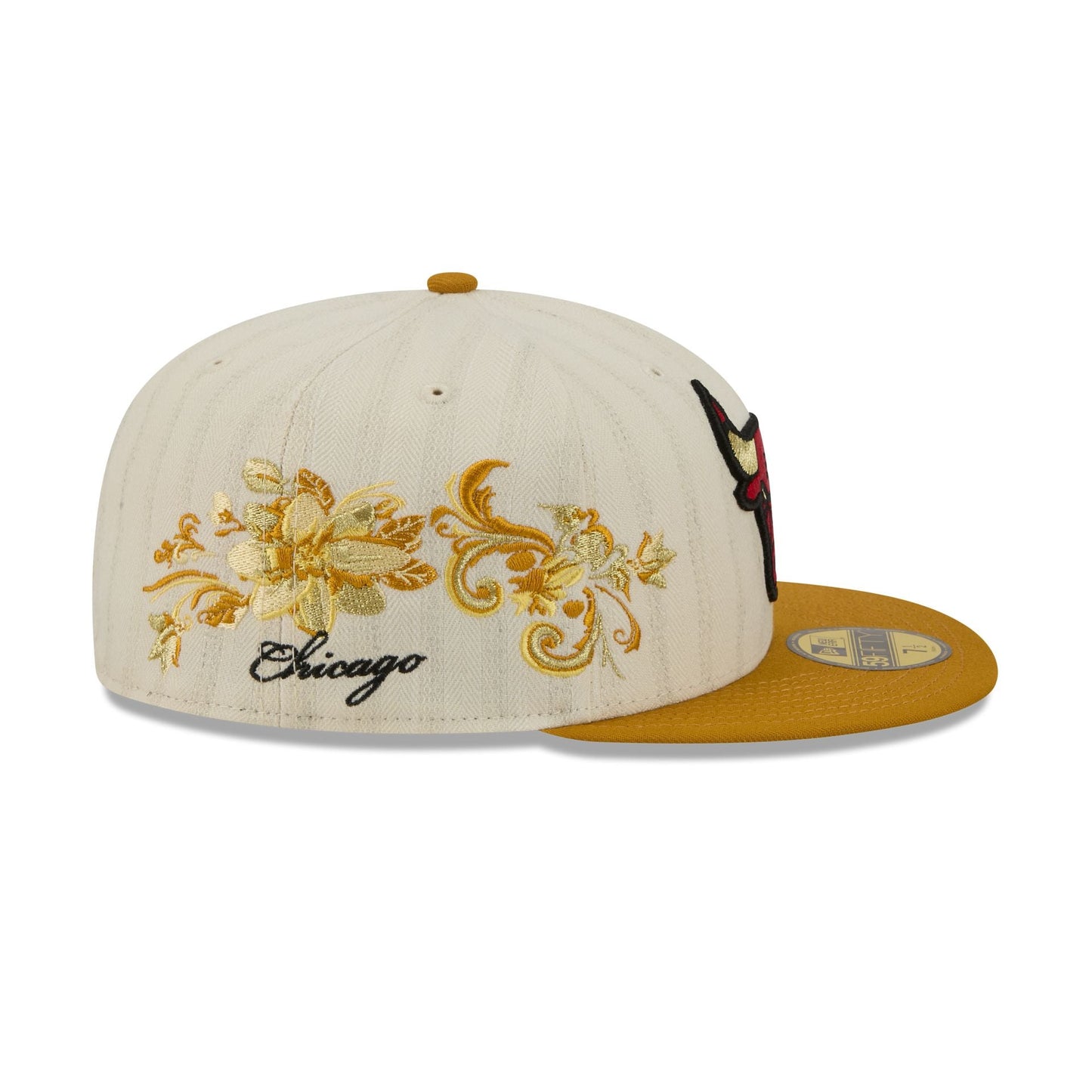 Chicago Bulls Chrome Herringbone 59FIFTY Fitted Hat
