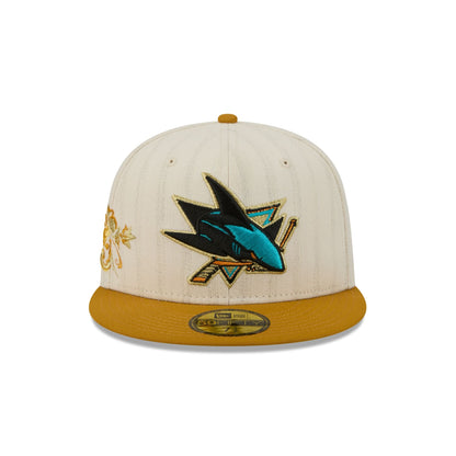 San Jose Sharks Chrome Herringbone 59FIFTY Fitted Hat