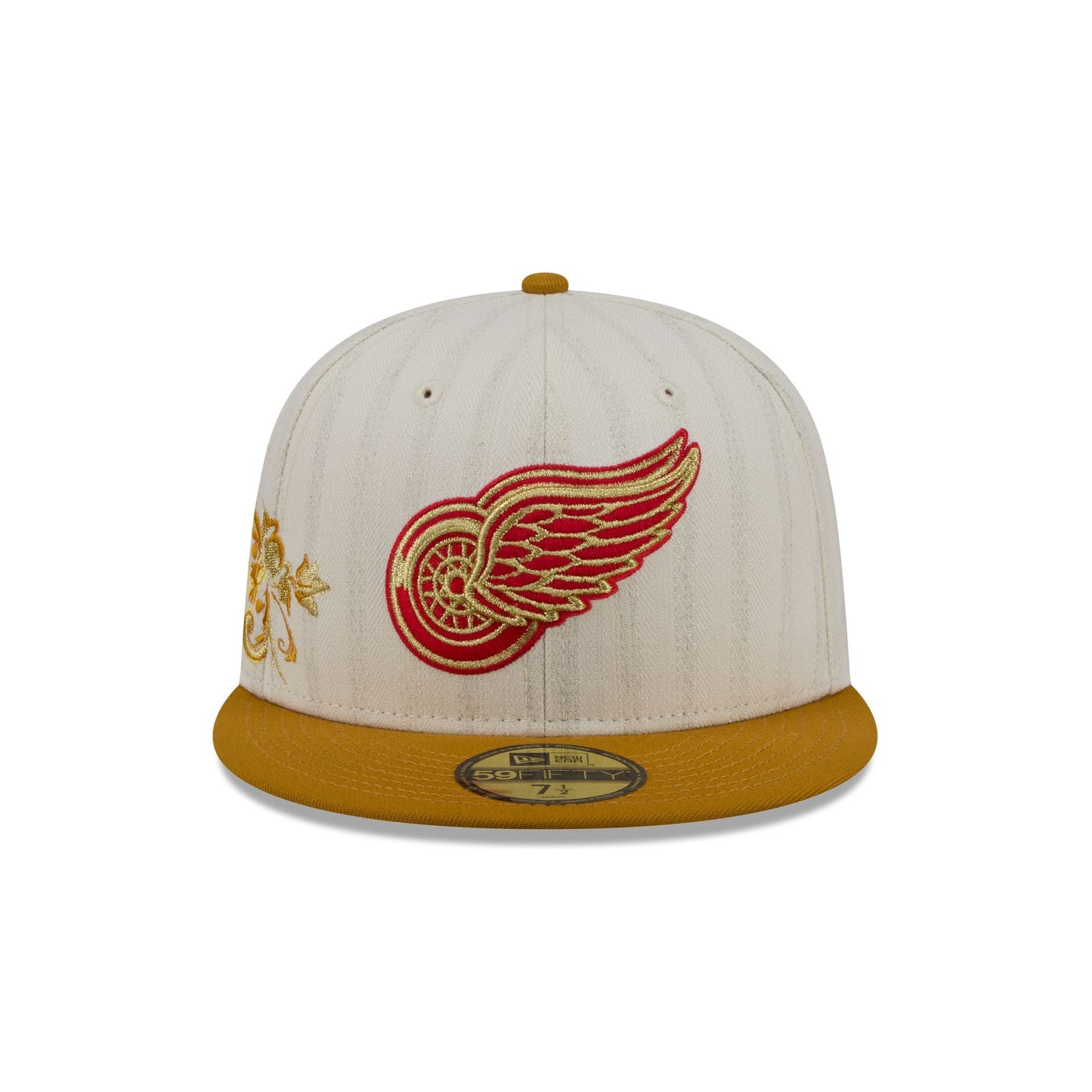 Detroit Red Wings Chrome Herringbone 59FIFTY Fitted Hat