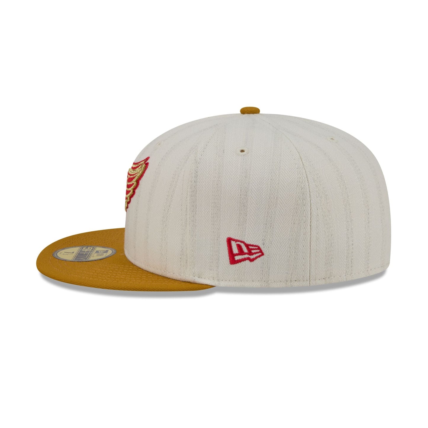 Detroit Red Wings Chrome Herringbone 59FIFTY Fitted Hat