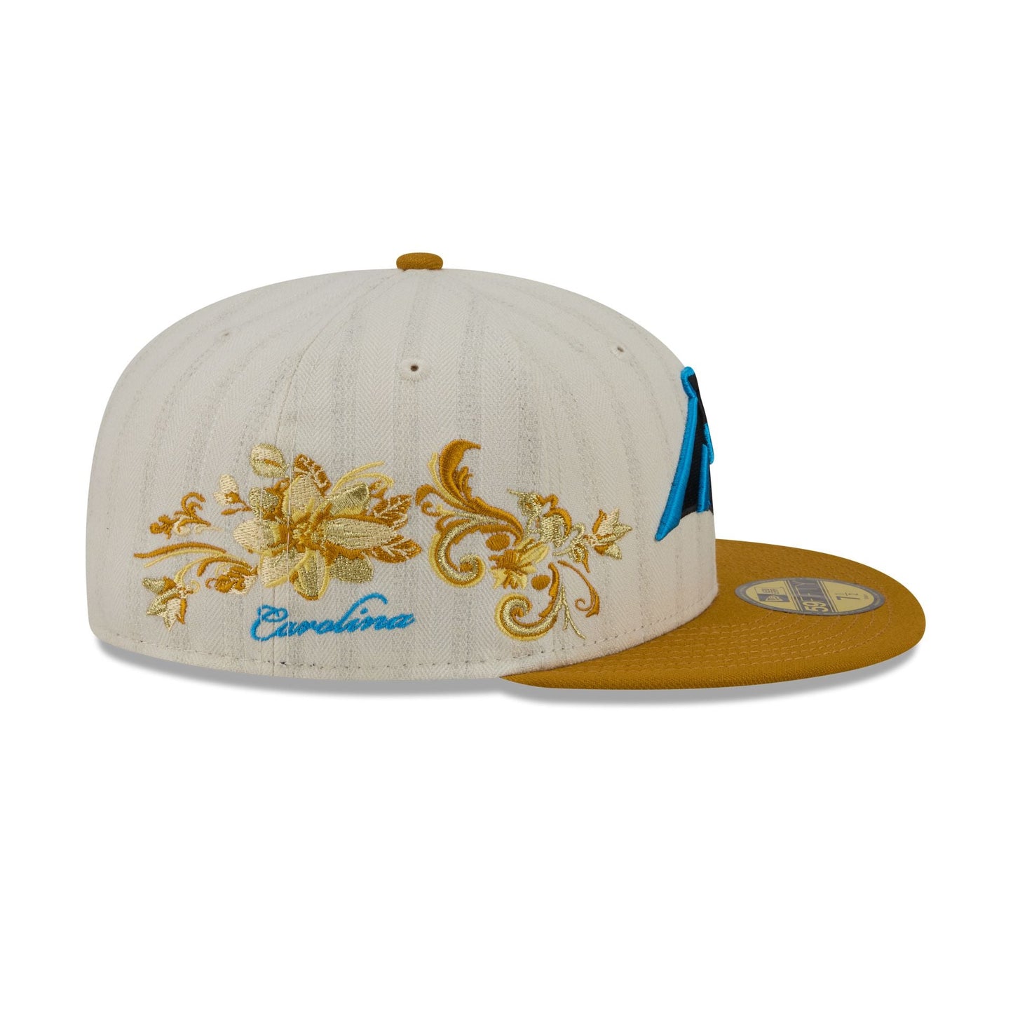 Carolina Panthers Chrome Herringbone 59FIFTY Fitted Hat