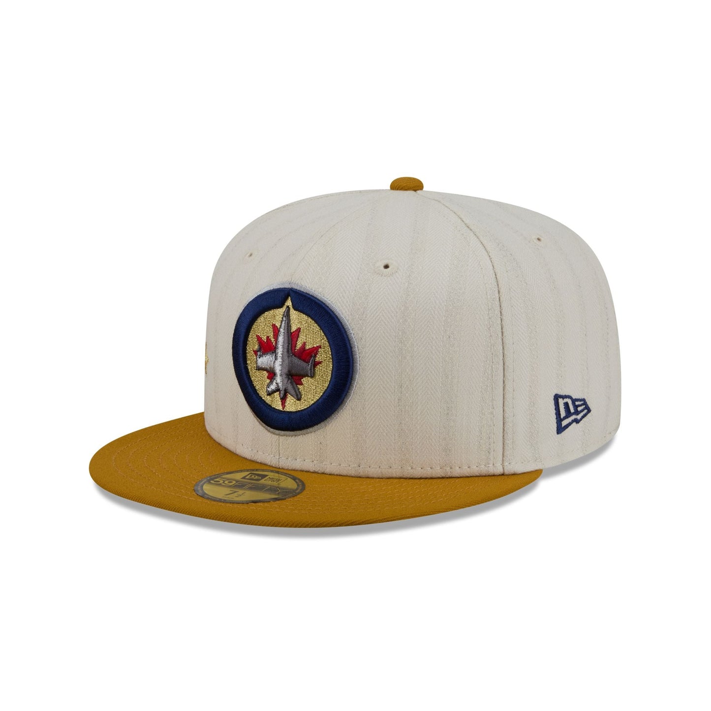 Winnipeg Jets Chrome Herringbone 59FIFTY Fitted Hat