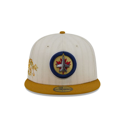 Winnipeg Jets Chrome Herringbone 59FIFTY Fitted Hat