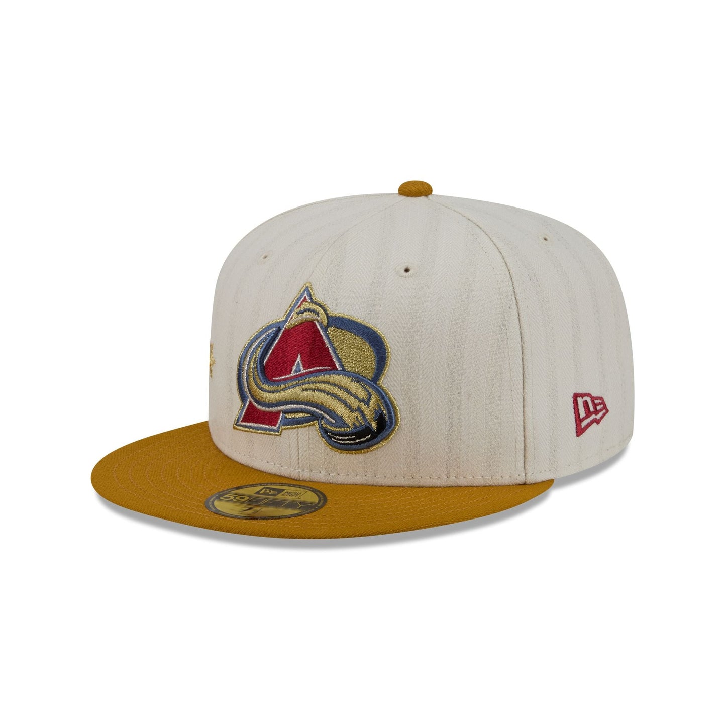 Colorado Avalanche Chrome Herringbone 59FIFTY Fitted Hat