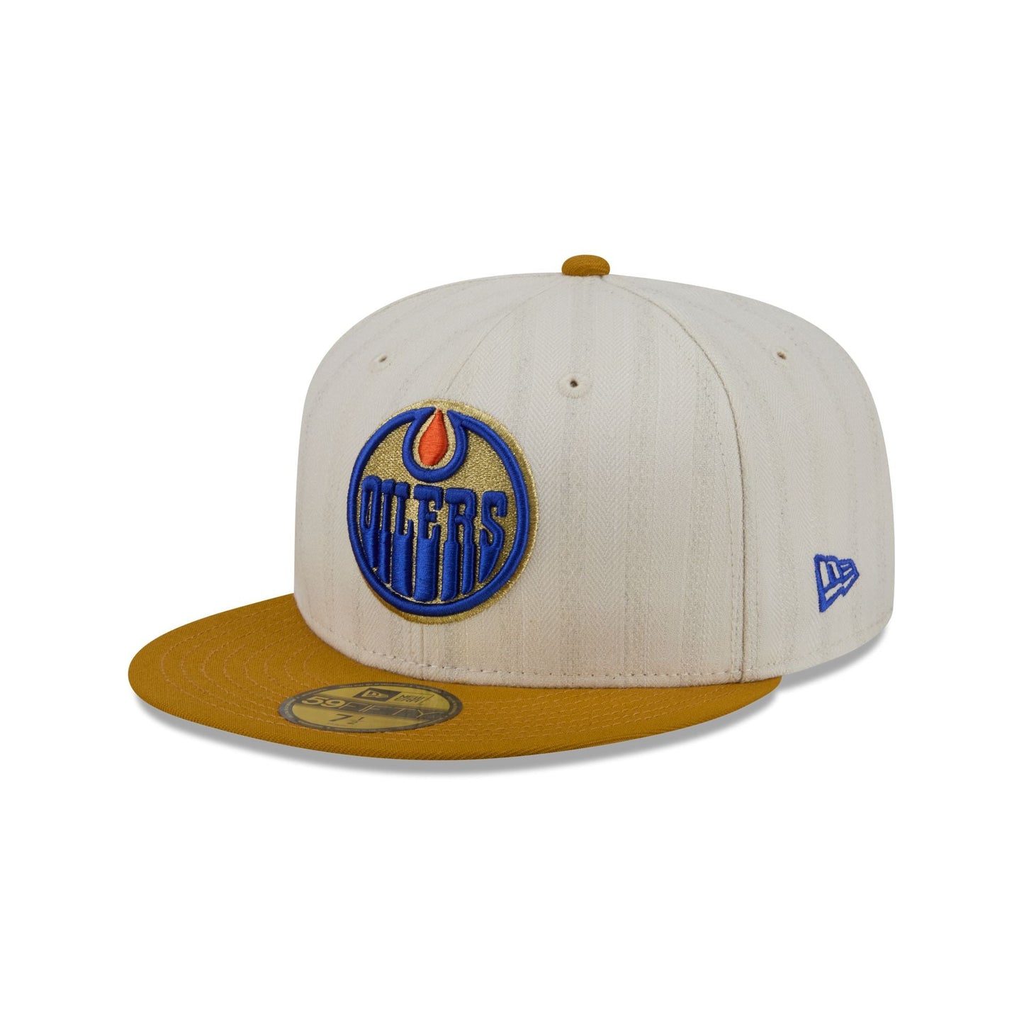 Edmonton Oilers Chrome Herringbone 59FIFTY Fitted Hat