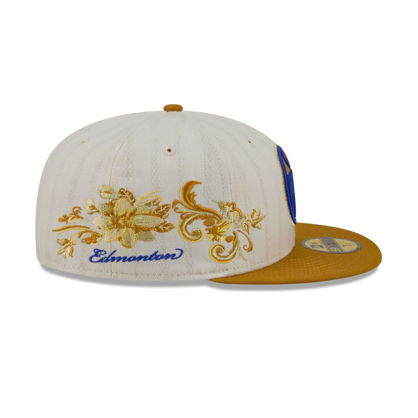 Edmonton Oilers Chrome Herringbone 59FIFTY Fitted Hat