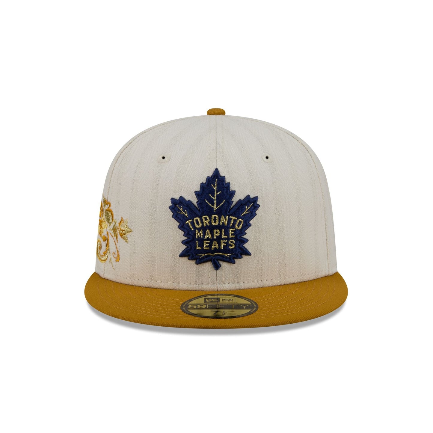 Toronto Maple Leafs Chrome Herringbone 59FIFTY Fitted Hat