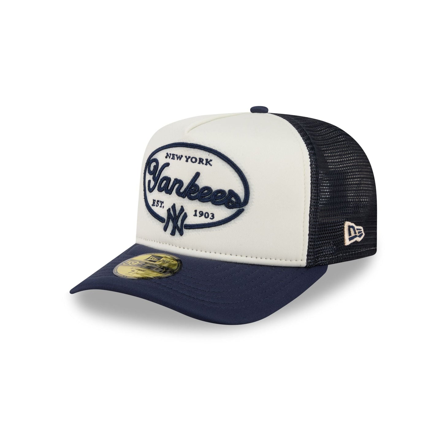 New York Yankees Chrome 59FIFTY Fitted Trucker Hat