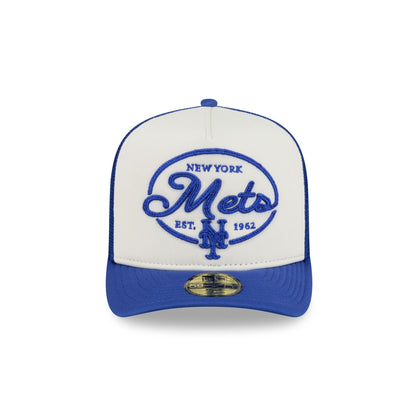 New York Mets Chrome 59FIFTY Fitted Trucker Hat