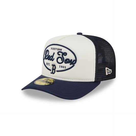 Boston Red Sox Chrome 59FIFTY Fitted Trucker Hat