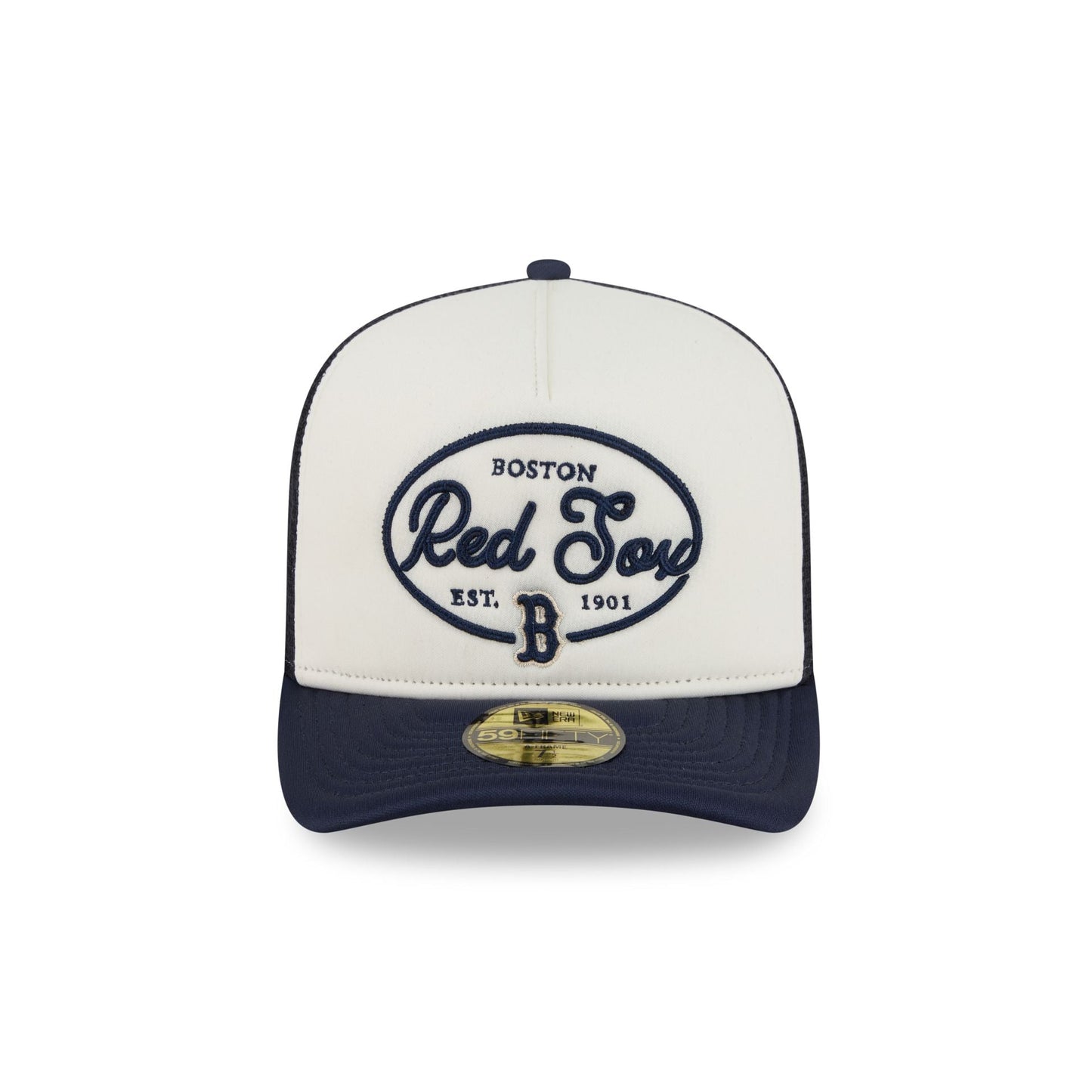 Boston Red Sox Chrome 59FIFTY Fitted Trucker Hat