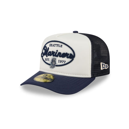 Seattle Mariners Chrome 59FIFTY Fitted Trucker Hat