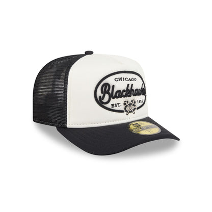 Chicago Blackhawks Chrome 59FIFTY Fitted Trucker Hat