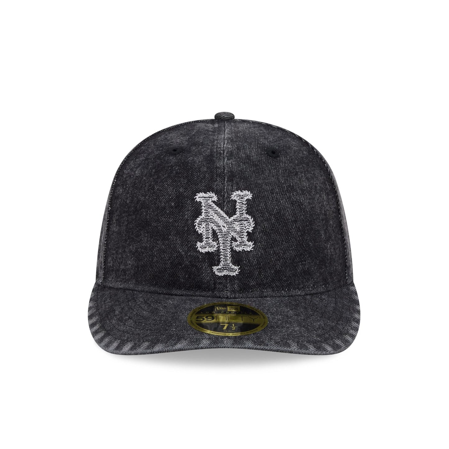 New York Mets Black Denim Low Profile 59FIFTY Fitted Hat