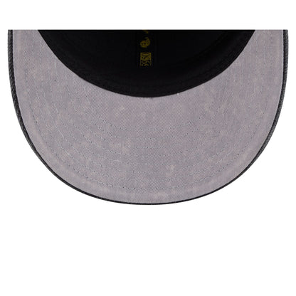 Texas Rangers Black Denim Low Profile 59FIFTY Fitted Hat