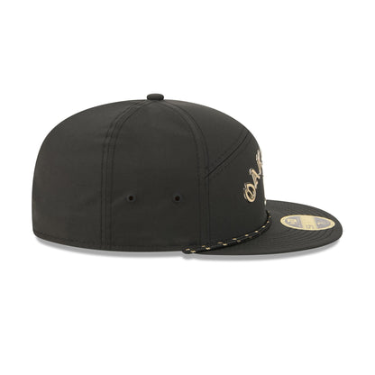 Athletics Gold Logo Rope Split Panel 59FIFTY Fitted Hat