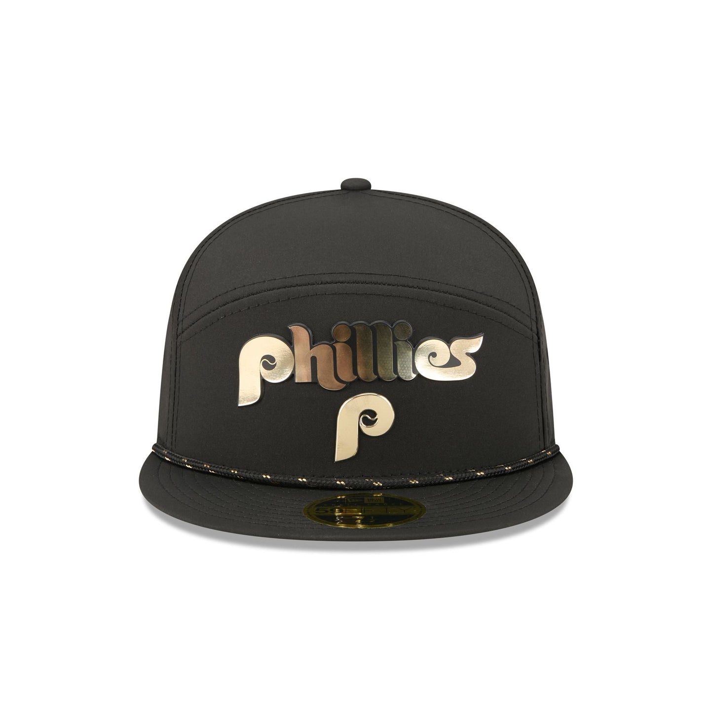 Philadelphia Phillies Gold Logo Rope Split Panel 59FIFTY Fitted Hat