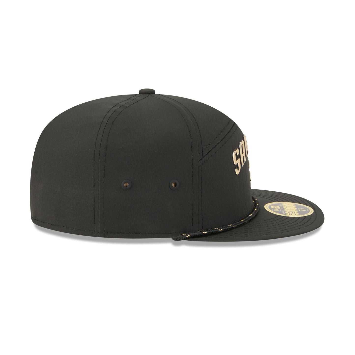 San Diego Padres Gold Logo Rope Split Panel 59FIFTY Fitted Hat