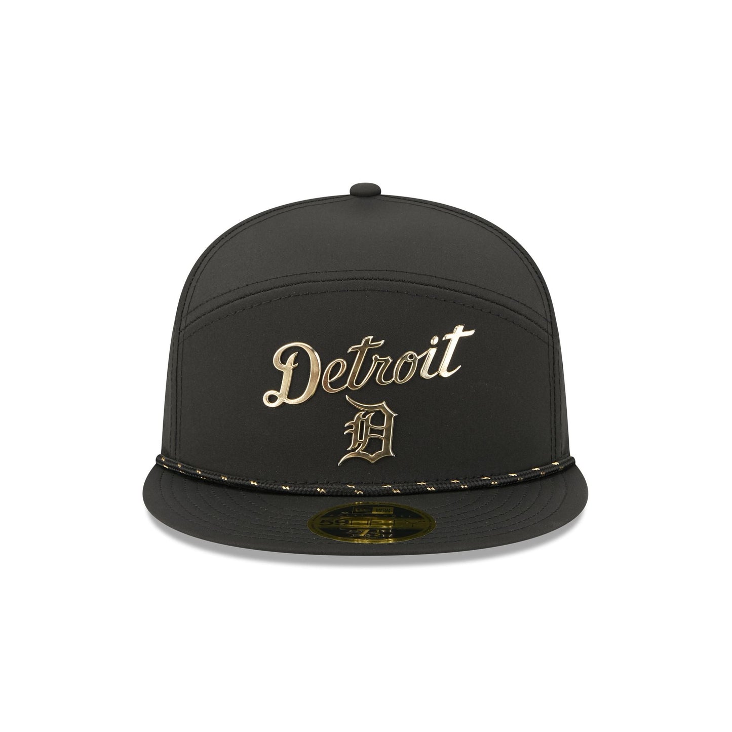Detroit Tigers Gold Logo Rope Split Panel 59FIFTY Fitted Hat