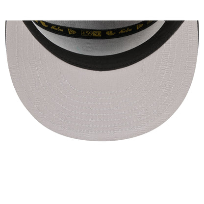 Texas Rangers Gold Logo Rope Split Panel 59FIFTY Fitted Hat