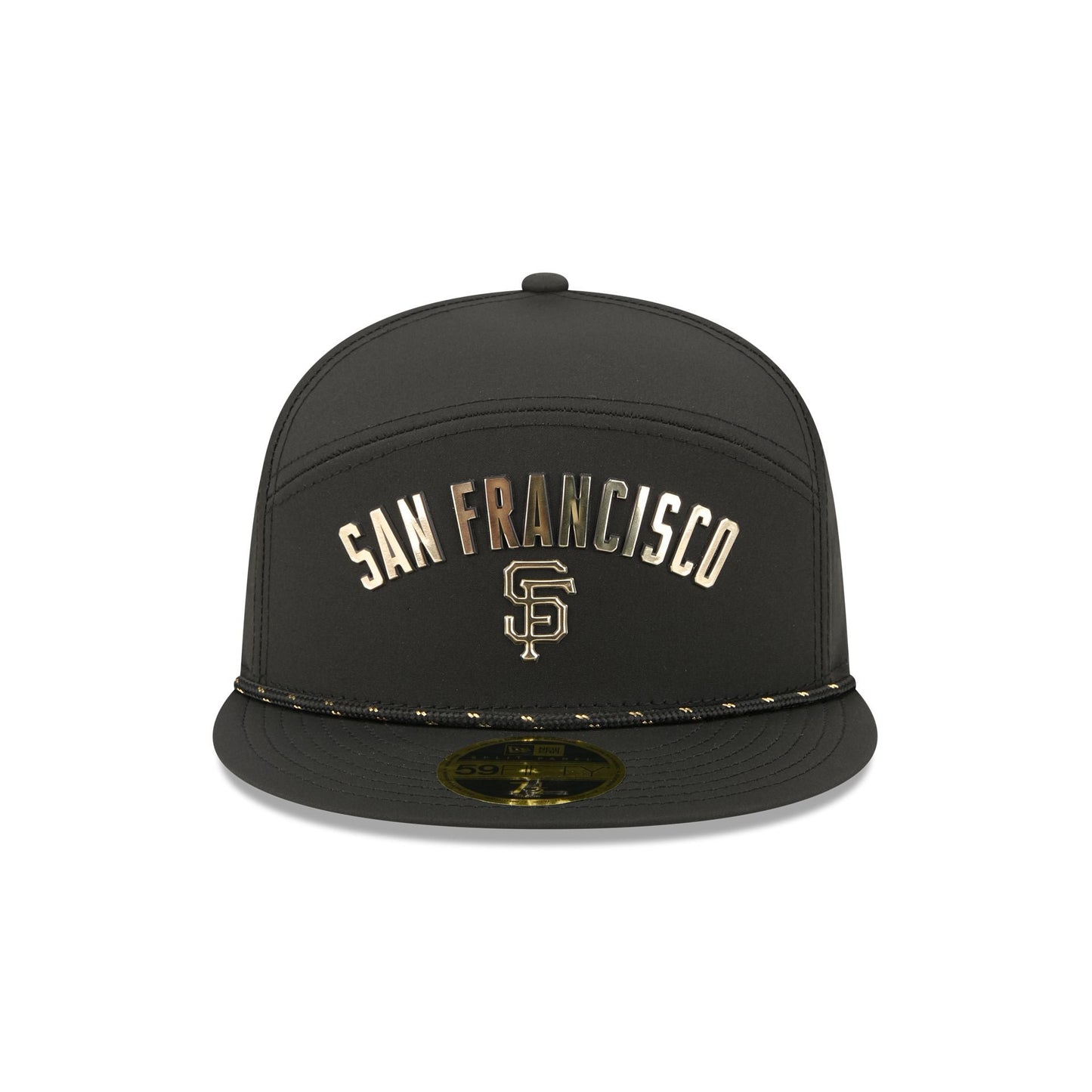 San Francisco Giants Gold Logo Rope Split Panel 59FIFTY Fitted Hat